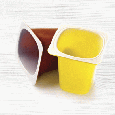 Semillero con yogurt